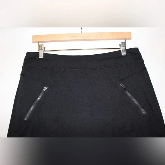Athleta Trailside Black Tennis Activewear Casual Golf Skort Size Medium Tall - Picture 4 of 14